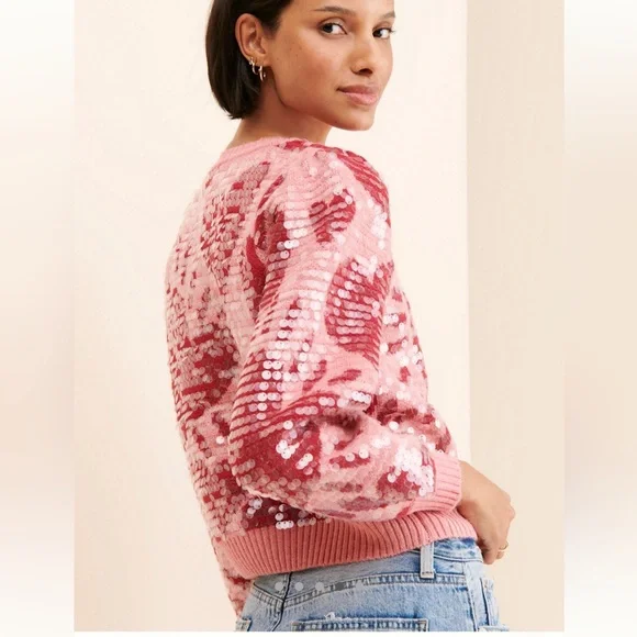 Farm Rio Sequins Knit Sweater - Picture 4 of 8